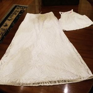 twice worn skirt and top beautiful resort wear